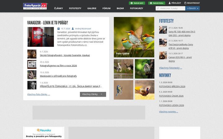 Screenshot of fotoaparat.cz
