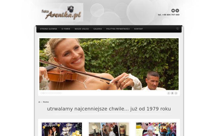 Screenshot of fotoarenika.pl