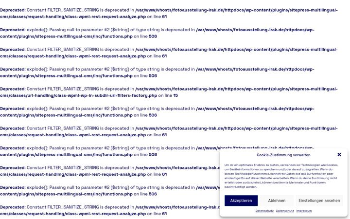 Screenshot of fotoausstellung-irak.de