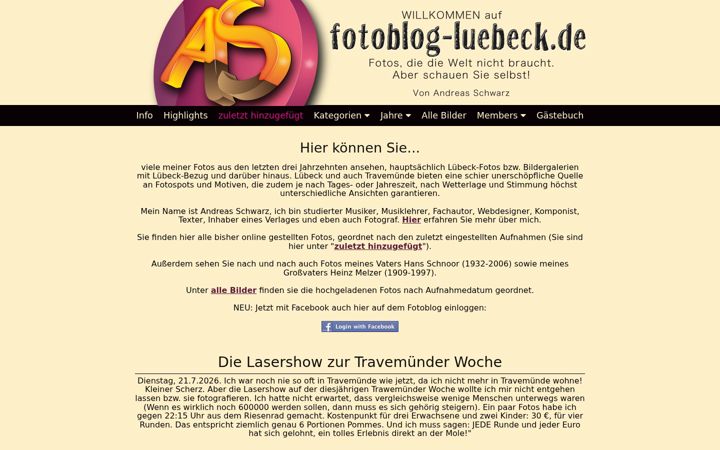 Screenshot of fotoblog-luebeck.de