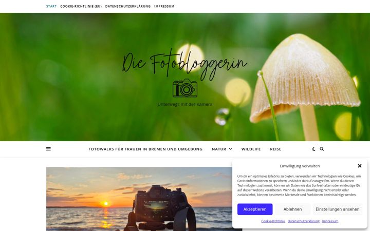 Screenshot of fotobloggerin.de