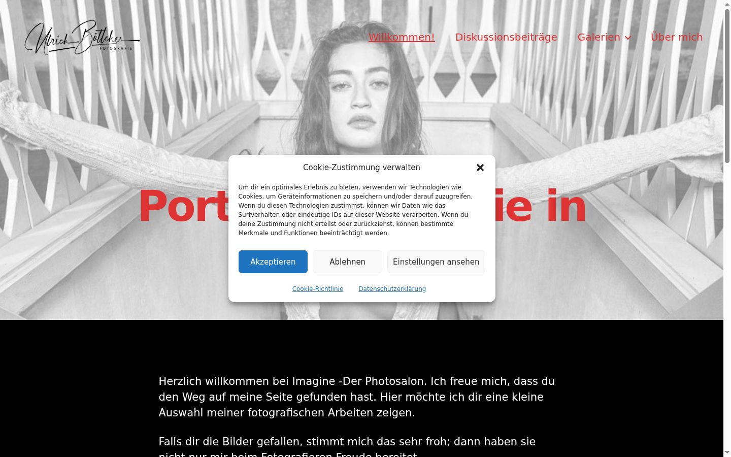 Screenshot van de toestemmingsbanner zoals getoond vóór enige interactie