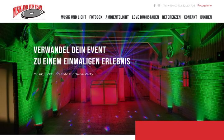 Screenshot stránky fotobox-gescher.de