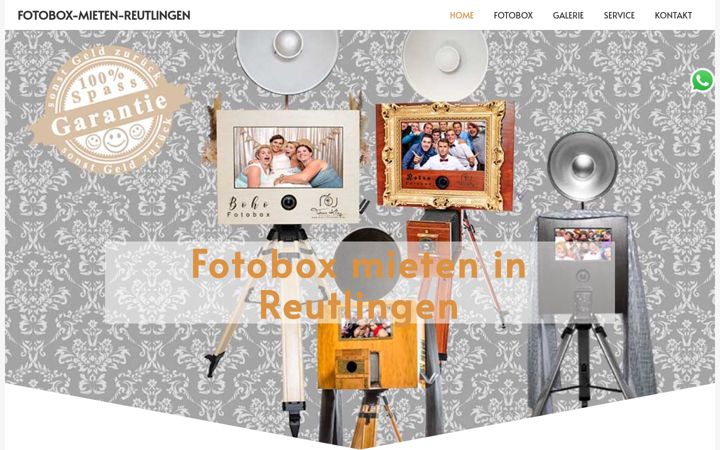 Screenshot of fotobox-mieten-reutlingen.de