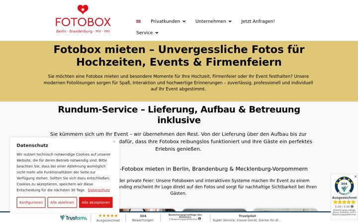 Screenshot stránky fotobox-nb.de