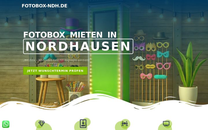 Screenshot stránky fotobox-ndh.de