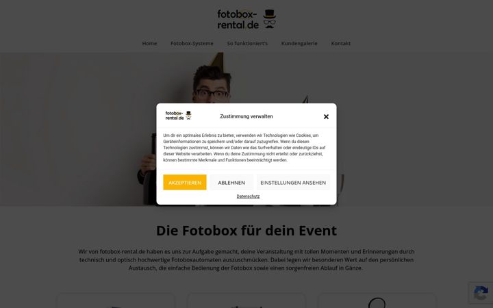 Screenshot of fotobox-rental.de