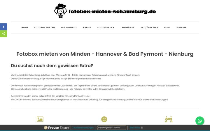 Screenshot of fotobox-schaumburg.de