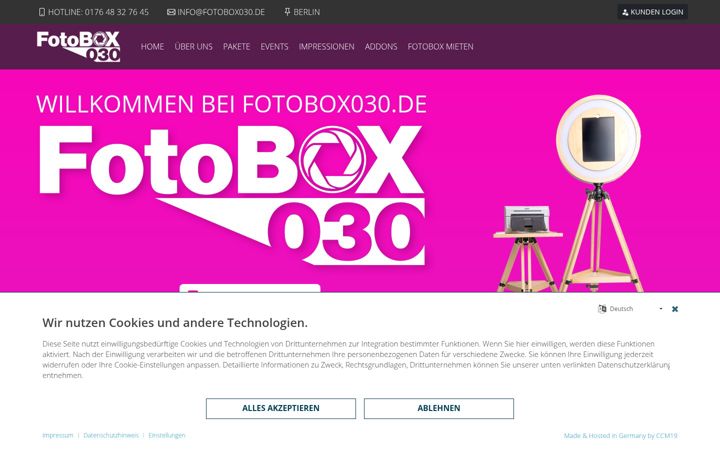 Screenshot of fotobox030.de