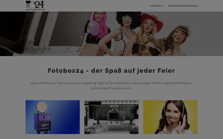 Screenshot of fotobox24.com