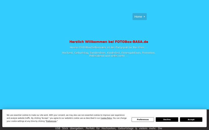 Screenshot of fotoboxbasa.de