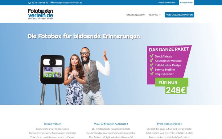 Screenshot stránky fotoboxen-verleih.de