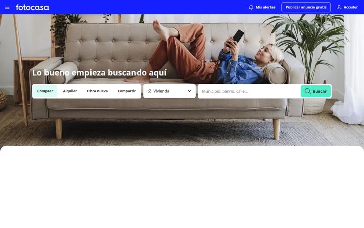 Screenshot von fotocasa.es