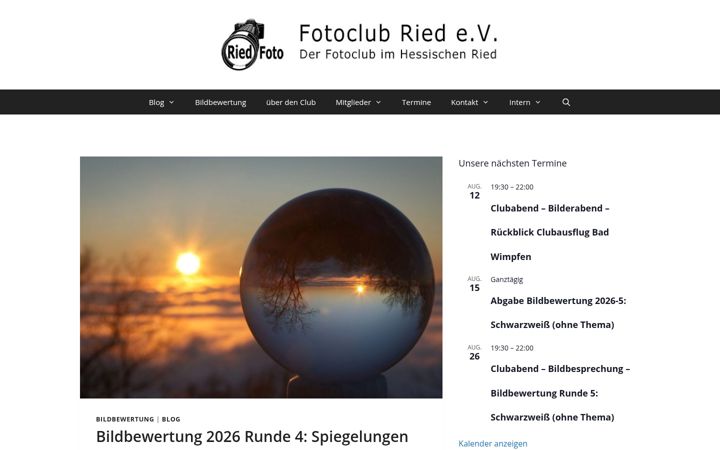 Screenshot of fotoclub-ried.de