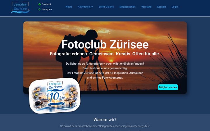 Screenshot of fotoclub-zuerisee.ch