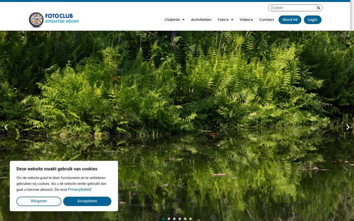 Screenshot of fotoclubstichtsevecht.nl