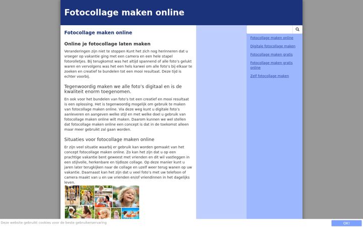 Screenshot of fotocollagemakenonline.nl