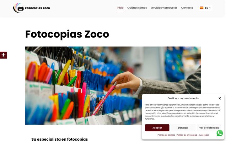 Screenshot of fotocopiaszoco.com