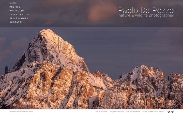 Screenshot stránky fotodapozzo.it