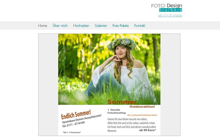 Screenshot of fotodesignstolberg.de