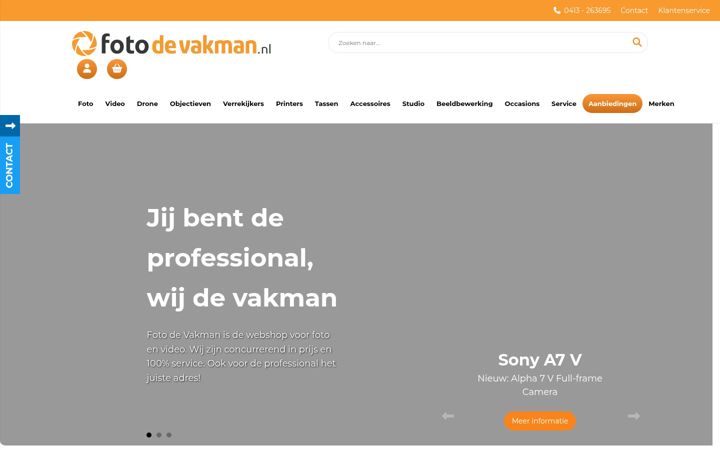Screenshot of fotodevakman.nl
