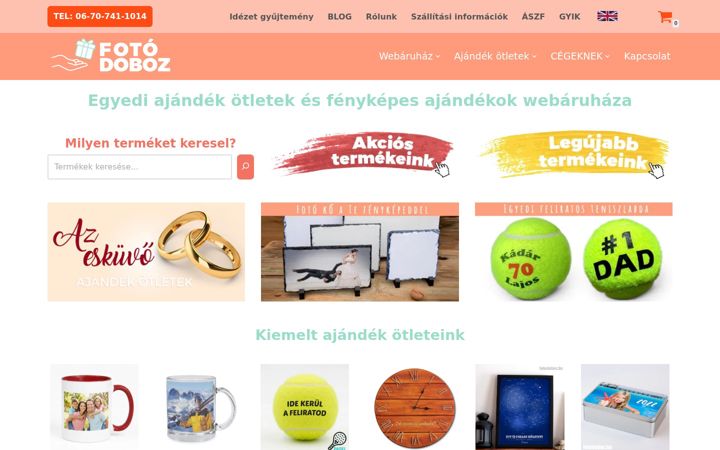 Screenshot of fotodoboz.hu