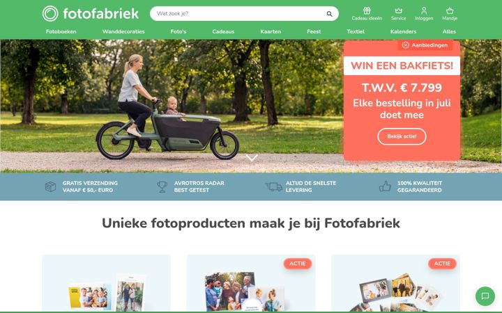 Screenshot of fotofabriek.nl