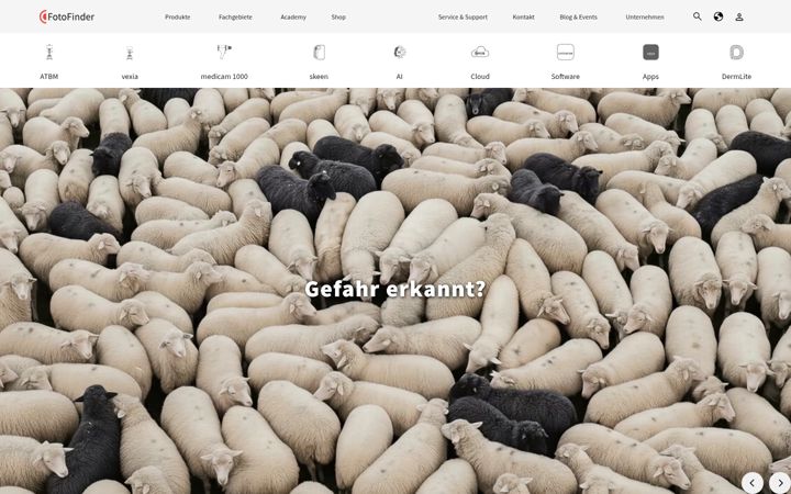 Screenshot of fotofinder.de