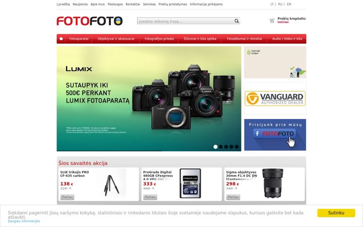 Snímek obrazovky fotofoto.lt