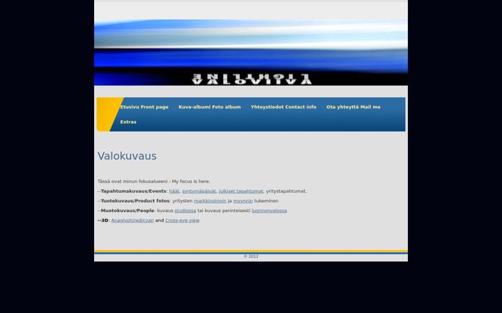 Screenshot of fotofriman.fi