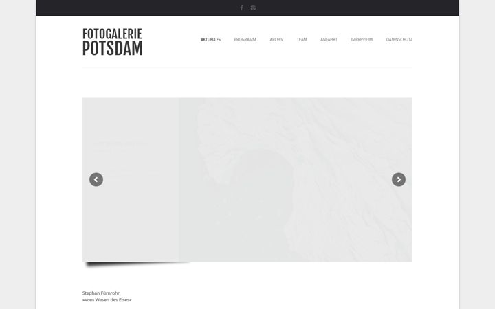 Screenshot of fotogalerie-potsdam.de