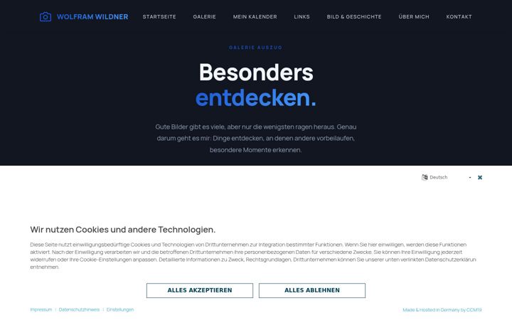 Screenshot of fotogalerie-wolfram-wildner.de
