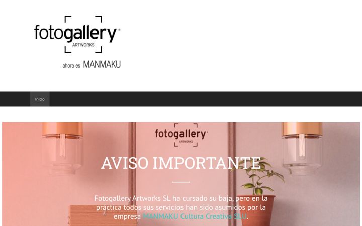 Snímek obrazovky fotogallery.es