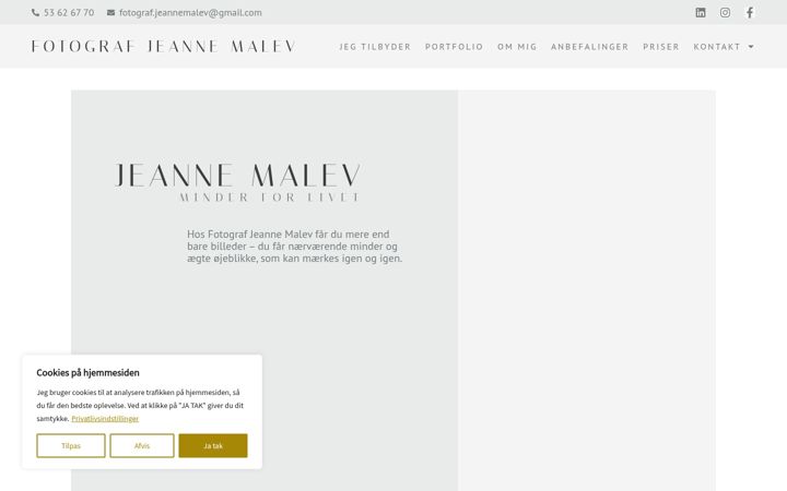 Screenshot of fotograf-jeannemalev.dk