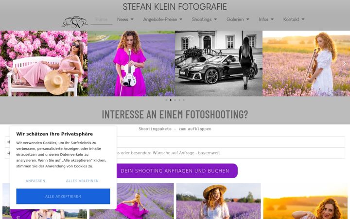 Screenshot of fotograf-stefanklein.de