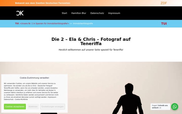 Screenshot of fotograf-teneriffa.de