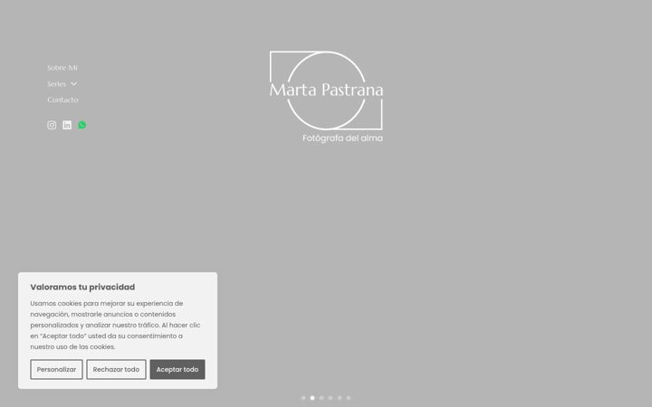 Screenshot of fotografadelalma.com