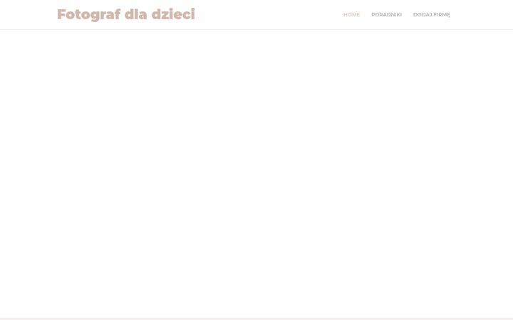 Screenshot of fotografdladzieci.pl