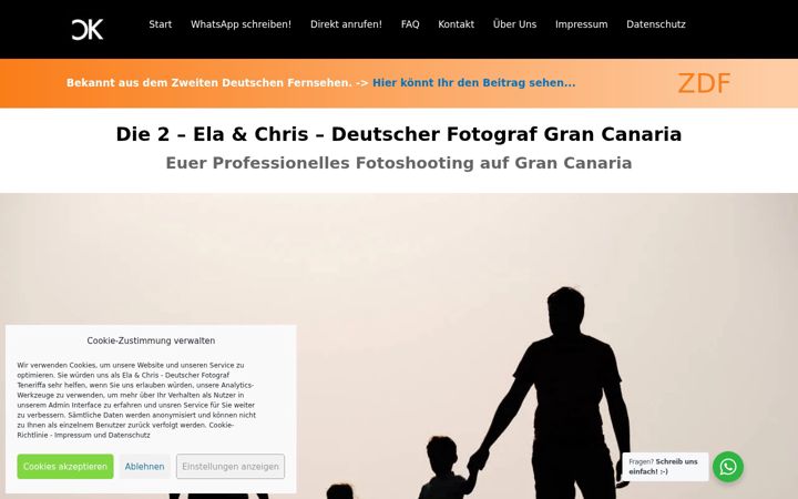 Screenshot of fotografgrancanaria.de