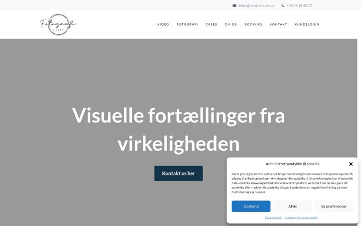 Screenshot of fotografhuset.dk