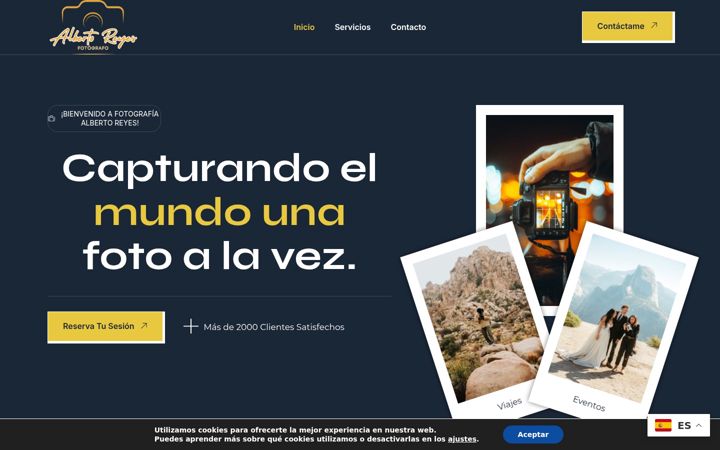 Screenshot of fotografiaalbertoreyes.es