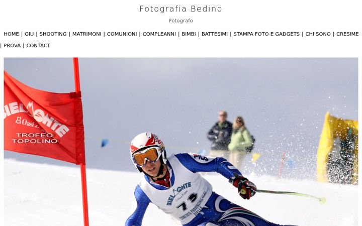 Screenshot of fotografiabedino.com