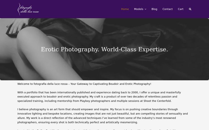 Screenshot of fotografiadellalucerossa.com