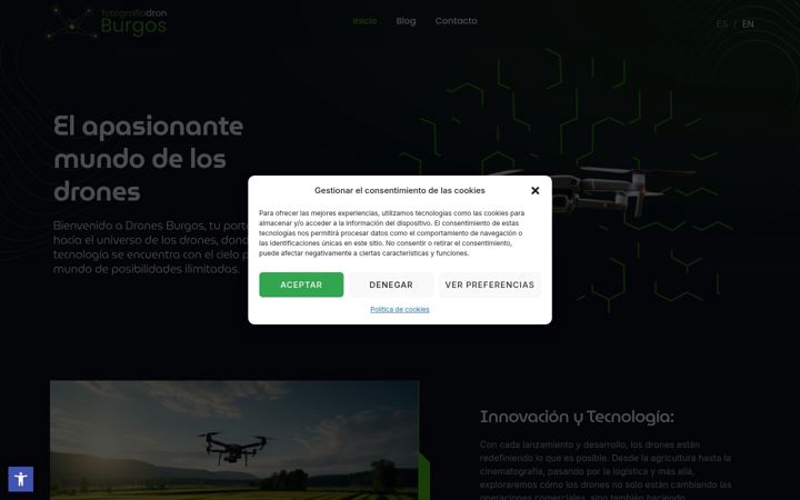 Screenshot of fotografiadronburgos.com