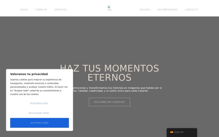 Screenshot of fotografiakikeperez.com