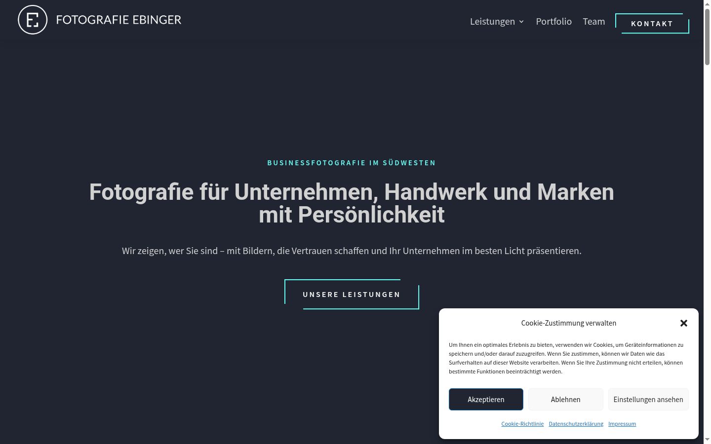 Screenshot tal-banner tal-kunsens muri qabel kwalunkwe interazzjoni