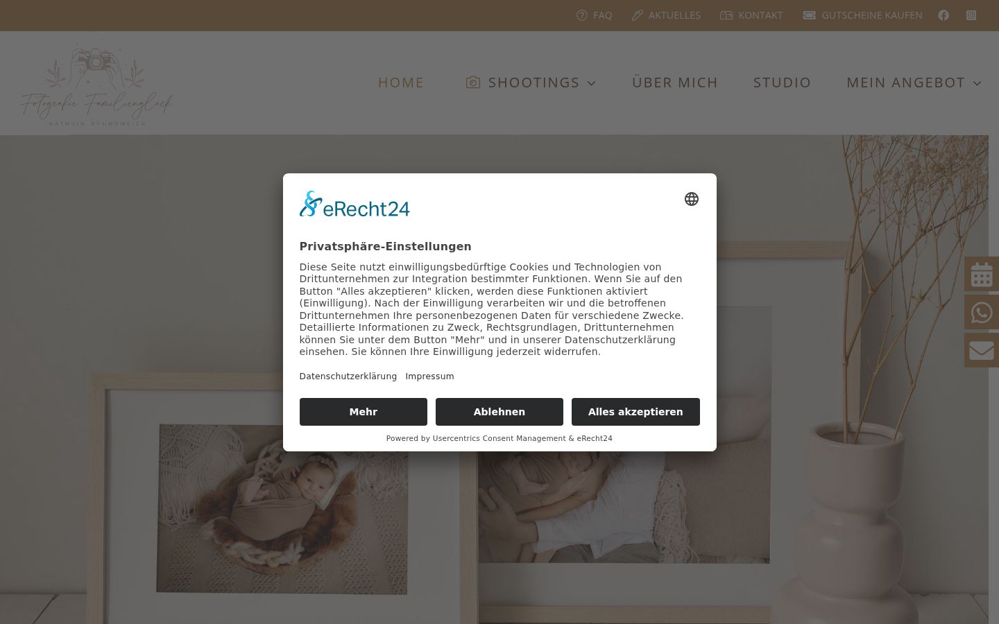 Screenshot tal-banner tal-kunsens muri qabel kwalunkwe interazzjoni