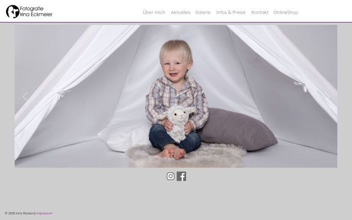 Screenshot of fotografie-irina.de