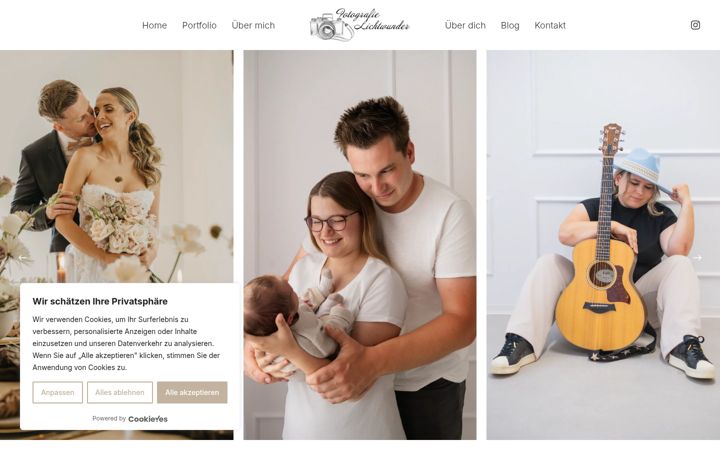 Screenshot of fotografie-lichtwunder.de