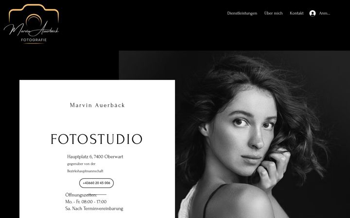 Screenshot of fotografie-marvin.at